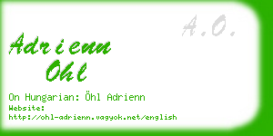 adrienn ohl business card