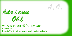 adrienn ohl business card